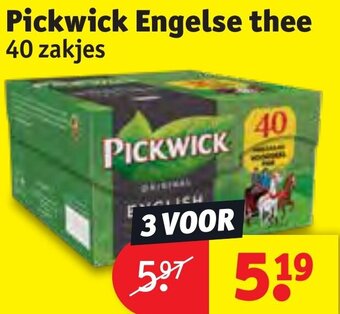 Kruidvat Pickwick Engelse thee 40 zakjes aanbieding