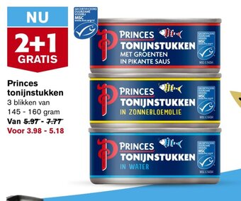 Hoogvliet Princes tonijnstukken aanbieding