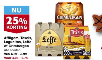Hoogvliet Affligem, Texels, Lagunitas, Leffe of Grimbergen aanbieding