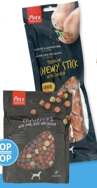 Hoogvliet Pets Unlimited hondensnacks aanbieding