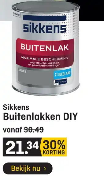 Hubo Sikkens Buitenlakken DIY aanbieding