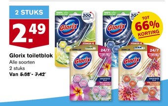 Hoogvliet Glorix toiletblok aanbieding