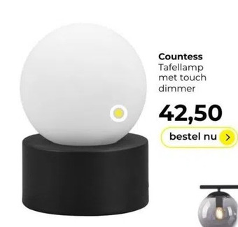 Lampidee Countess tafellamp met touch dimmer aanbieding