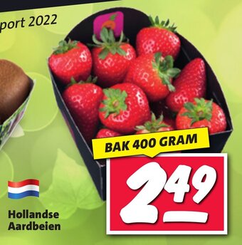 Nettorama Hollandse Aardbeien bak 400 g aanbieding