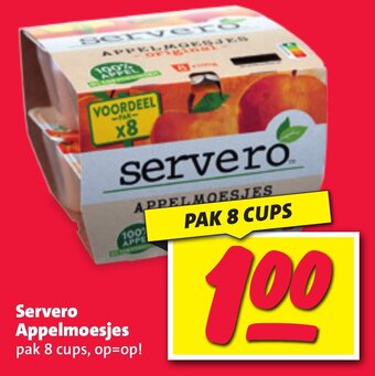 Nettorama Servero Appelmoesjes pak 8 cups aanbieding