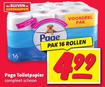 Nettorama Page Toiletpapier 16 rollen aanbieding