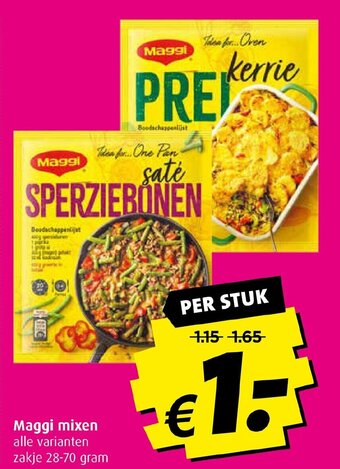 Boni Maggi mixen 28-70 gram aanbieding