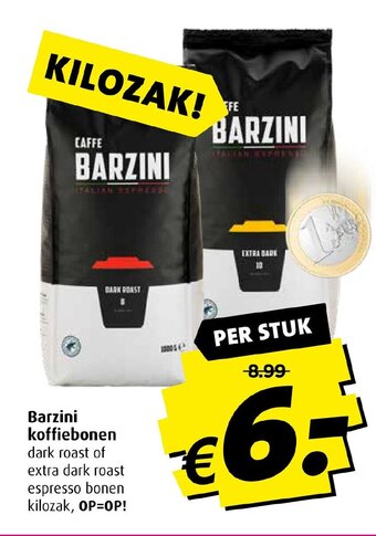 Boni Barzini koffiebonen aanbieding