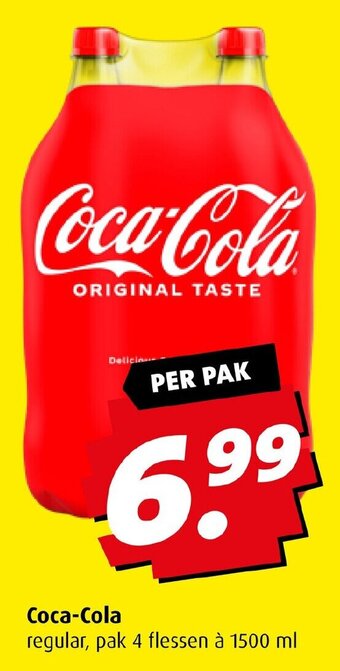 Boni Coca-Cola 4 flessen 1500 ml aanbieding