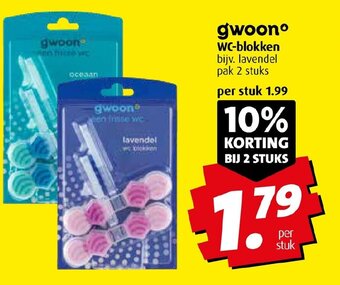 Boni gwoono WC-blokken 2 stuks aanbieding