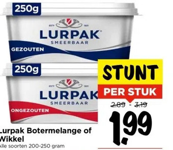 Vomar Voordeelmarkt Lurpak botermelange of wikkel aanbieding