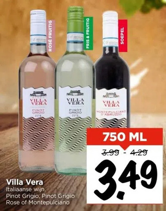 Vomar Voordeelmarkt Villa vera aanbieding
