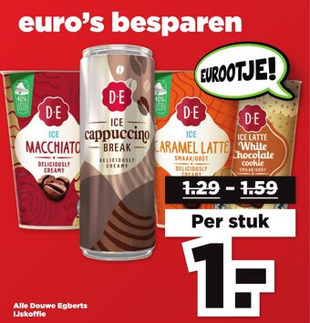 PLUS Alle Douwe Egberts IJskoffie aanbieding