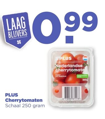 Hoogvliet PLUS Cherrytomaten  250 gram aanbieding