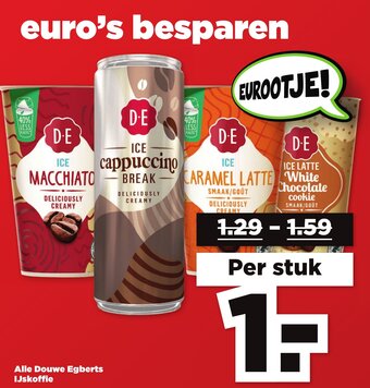 Hoogvliet Alle Douwe Egberts IJskoffie aanbieding