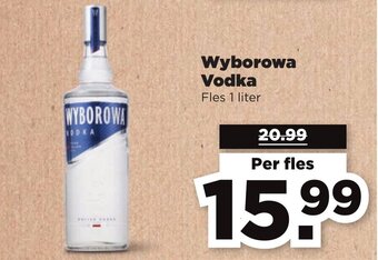 Hoogvliet Wyborowa Vodka Fles 1 liter aanbieding