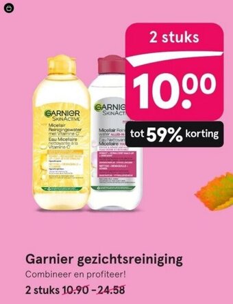 Etos Garnier gezichtsreiniging aanbieding