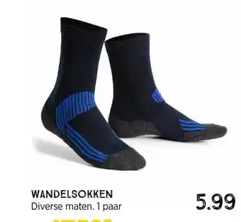 Xenos Wandelsokken aanbieding