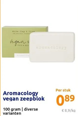 Action Aromacology vegan zeepblok aanbieding