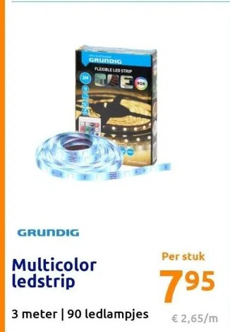 Action Multicolor ledstrip aanbieding