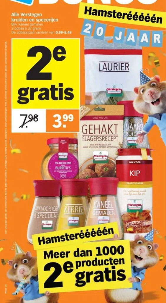 Albert Heijn Alle verstegen kruiden en specerijen aanbieding