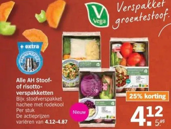 Albert Heijn Alle ah stoofof risottoverspakketten bijv. stoofverspakket hachee met rodekool per stuk aanbieding