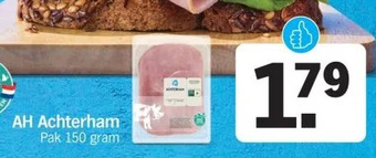 Albert Heijn Ah achterham pak 150 gram aanbieding