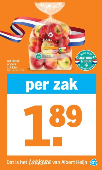 Albert Heijn Ah elstar aanbieding