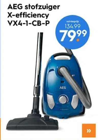 Blokker Aeg stofzuiger x-efficiency vx4-1-cb-p aanbieding