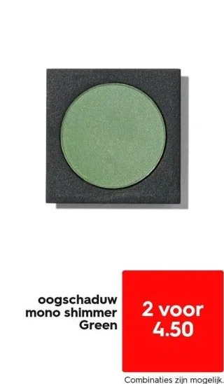 HEMA Oogschaduw mono shimmer green aanbieding