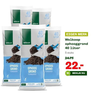 Welkoop Ophooggrond 40 liter aanbieding