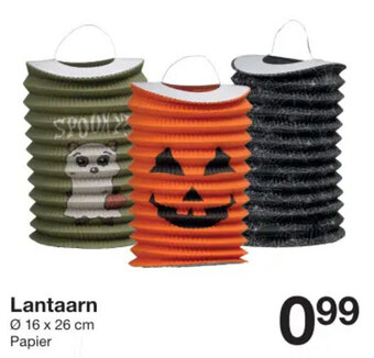 Zeeman Lantaarn Ø16 x 26 cm Papier aanbieding