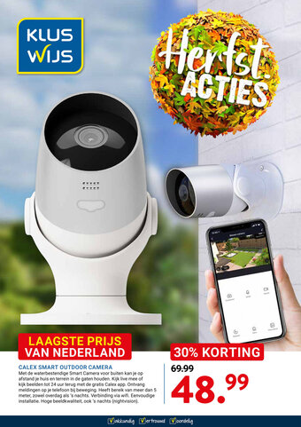 Kluswijs CALEX SMART OUTDOOR CAMERA aanbieding