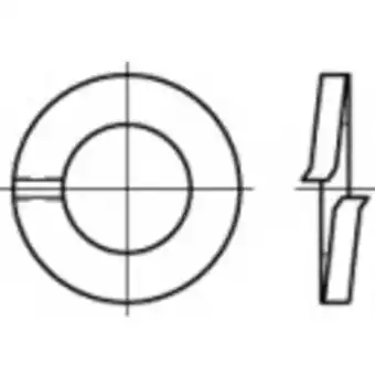 Conrad Toolcraft 105774 veerringen binnendiameter: 12.2 mm din 127 verenstaal galvanisch verzinkt 500 stuk(s) aanbieding