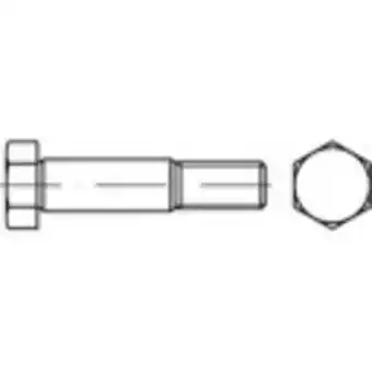 Conrad Toolcraft 111849 zeskant passchroeven m12 75 mm buitenzeskant din 609 staal 10 stuk(s) aanbieding