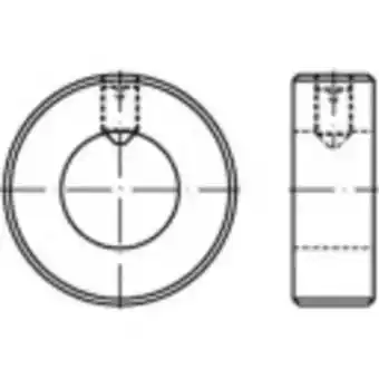 Conrad Toolcraft 112406 stelringen buitendiameter: 56 mm m8 din 705 staal 5 stuk(s) aanbieding