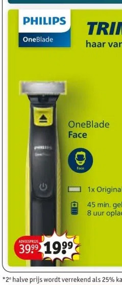 Kruidvat Oneblade face aanbieding