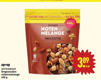ALDI Ongezouten notenmelange aanbieding
