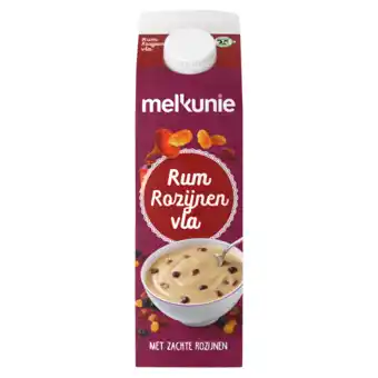 Dekamarkt Melkunie vla rum rozijnen aanbieding