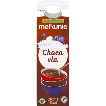 Dekamarkt Melkunie vla chocolade aanbieding
