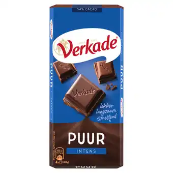 Dekamarkt Verkade chocoladereep puur aanbieding
