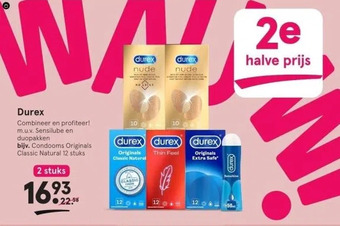 Etos Durex combineer en profiteer! m.u.v. sensilube en aanbieding