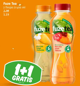 Poiesz Fuze Tea 400 ml aanbieding