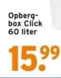 GAMMA Opbergbox click 60 liter aanbieding
