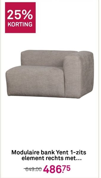 Karwei Modulaire bank Yent 1-zits element rechts met aanbieding