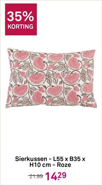 Karwei Sierkussen L55 x B35 x H10 cm Roze aanbieding