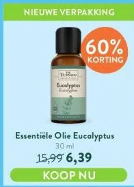 Holland & Barrett Essentiële olie eucalyptus aanbieding