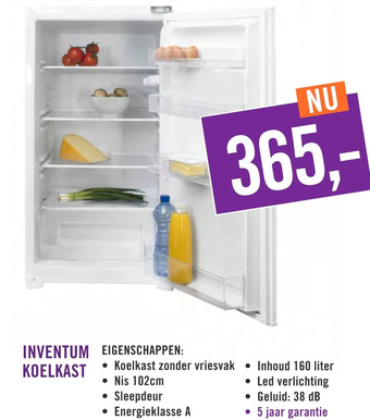 Keukendepot Inventum koelkast aanbieding