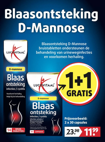 Lucovitaal Blaasontsteking d-mannose aanbieding