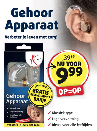 Lucovitaal Gehoor apparaat aanbieding